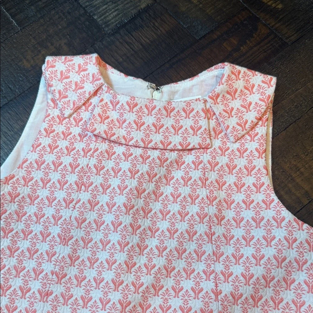 Bleu Comme‎ Gris Paris Alicante Coral Jacquard Dress Girls 8 NWT